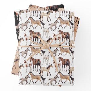 Watercolor Horses Western  Sheets