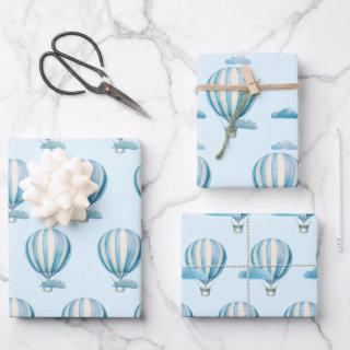 Watercolor Hot Air Balloon  Sheets