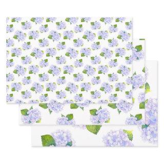Watercolor Hydrangea Flower Pattern    Sheets