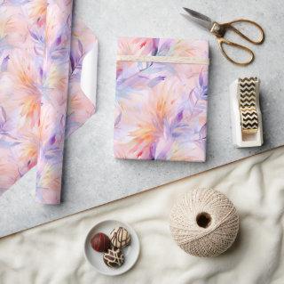 Watercolor Lavender Pink Pastel Swirly Spring