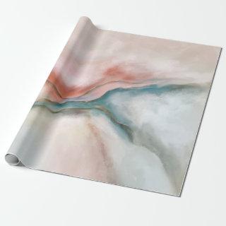 Watercolor Marble Flow Abstract
