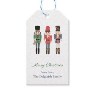 Watercolor Nutcracker Ballet Soldiers Holidays Gift Tags
