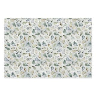 Watercolor Oyster Shells Gift Wrap