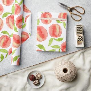 Watercolor Peach Pattern