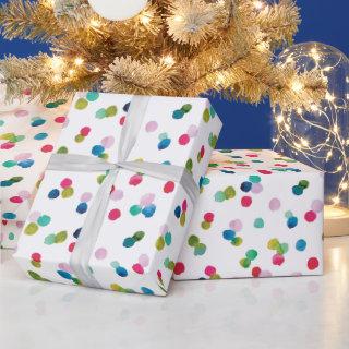Watercolor Polka Dot Poms