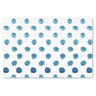 Watercolor polka dots tissue paper