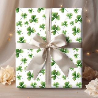 Watercolor Shamrock Pattern  Sheets