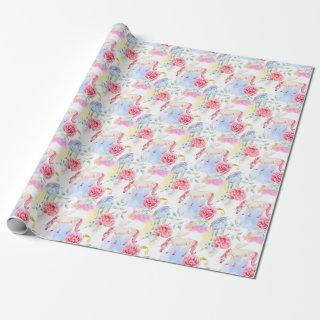 Watercolor Unicorn & Pegasus Pattern