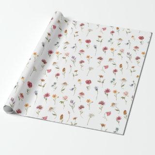 Watercolor Wildflower Theme Pattern