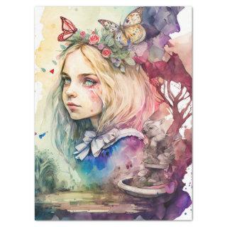 Watercolour Alice Decoupage Tissue Paper