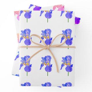 Watercolour Blue Iris Gift  Sheets