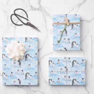 Watercolour Emperor Penguins  Sheets