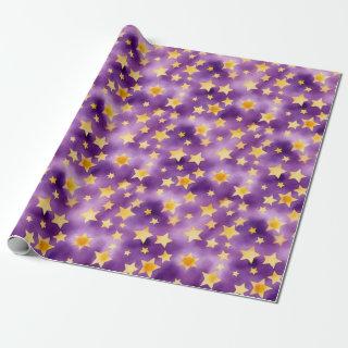 Watercolour stars - Yellow & Purple