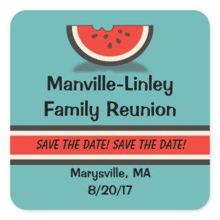 Watermelon Family Reunion Save the Date Stickers