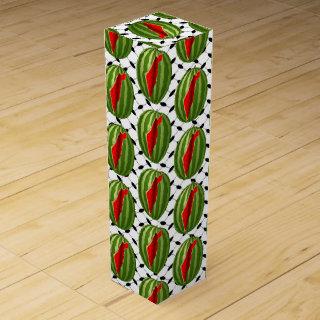 Watermelon Palestine Map Slice Wine Box