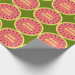 Watermelon Pink Multi Happy Birthday