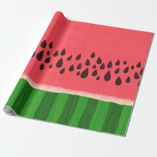 Watermelon with Seeds Pattern