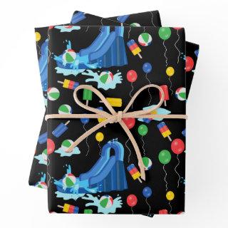 Waterslide Kids Summer Boy Girl Fun  Sheets