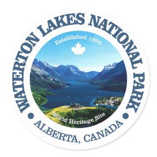 Waterton Lakes NP Classic Round Sticker