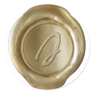 Wax Seal Monogram - Gold - Artistic Style J