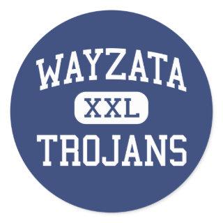 Wayzata - Trojans - High - Minneapolis Minnesota Classic Round Sticker