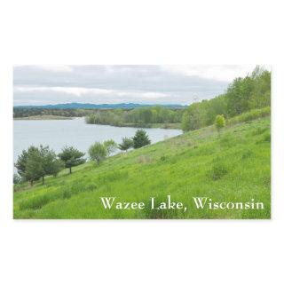 Wazee Lake Scenic Overlook Rectangular Sticker