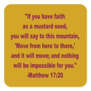 WDJS: Faith as a Mustard Seed Stickers