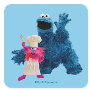 We Are Foodies | Classic Pose Square Sticker