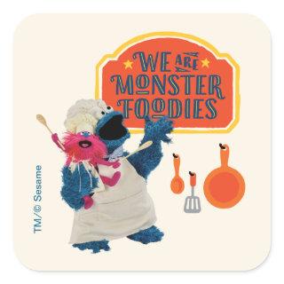 We Are the Monster Foodies Square Sticker