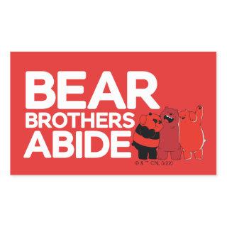 We Bare Bears - Bear Brothers Abide Rectangular Sticker