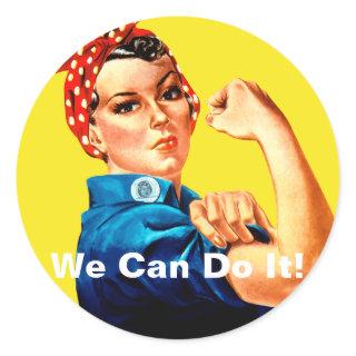 We Can Do It! Rosie the Riveter Classic Round Sticker