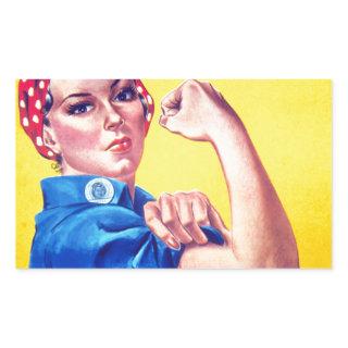 We Can Do It Rosie the Riveter Rectangular Sticker