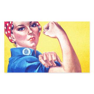 We Can Do It Rosie the Riveter Rectangular Sticker