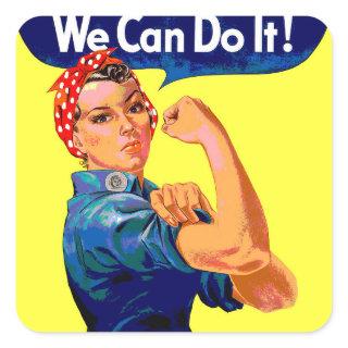 We Can Do It   Square Sticker