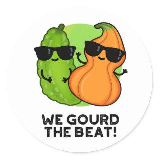 We Gourd The Beat Funny Veggie Pun Classic Round Sticker