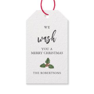 We Wash You a Merry Christmas, Hand Soap Gift Tags
