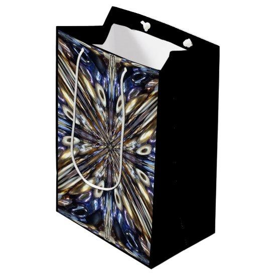 Wealth Of Seed Beading Abstract Pattern Medium Gift Bag