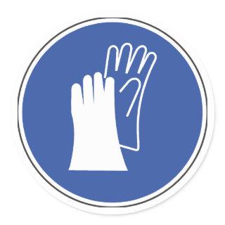 Wear Protective Gloves Safety Sticker