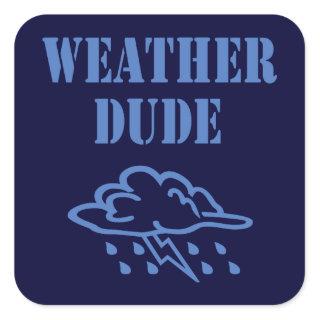 Weather Dude Sticker