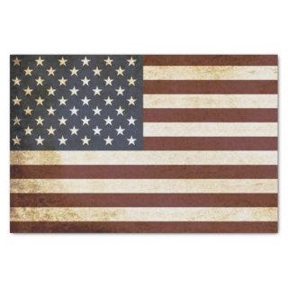 Weathered American Flag Tissue Paper