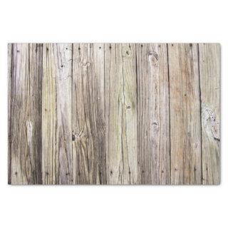 Weathered Wood Boards from an Old Country Dock Tissue Paper