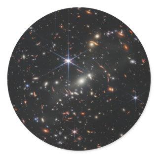 Webb's First Deep Field View of the Universe  Classic Round Sticker