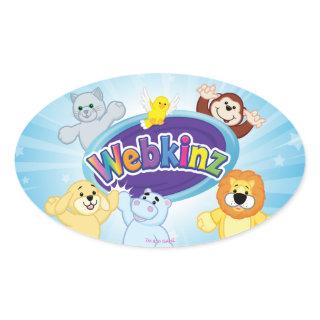 Webkinz: Come In and Play Oval Sticker