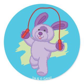 Webkinz | Grape Soda Pup Skipping Rope Classic Round Sticker