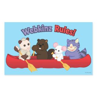 Webkinz | Webkinz Rules Canoe Trip 2 Rectangular Sticker