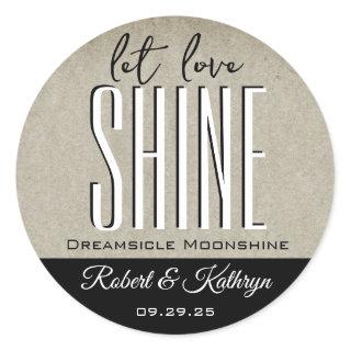 Wedding/Anniversary Moonshine Personalized Label