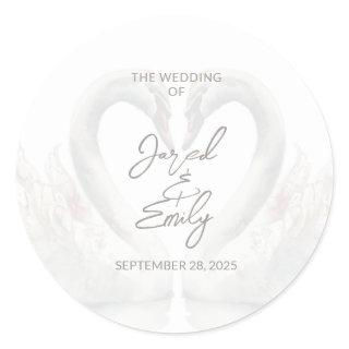 Wedding Custom Classic Round Sticker