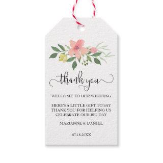 Wedding favor bag tag | Welcome & thank you