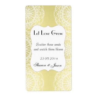 Wedding Favors Seed Packet Labels Let Love Grow