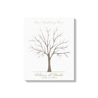 Wedding Fingerprint Tree – Classic Canvas Print